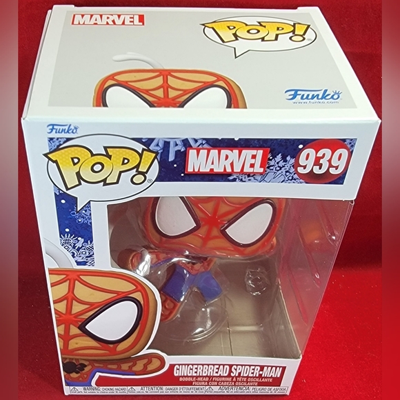 Gingerbread spider-man funko # 939 (nib) Brand new gingerbread spider-man funko - Picture 4 of 7